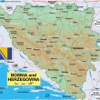mapa Bosny a Hercegoviny