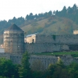 Osmanská pevnost nad městem Travnik
