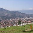 muslimský hřbitov na úpatí Sarajeva
